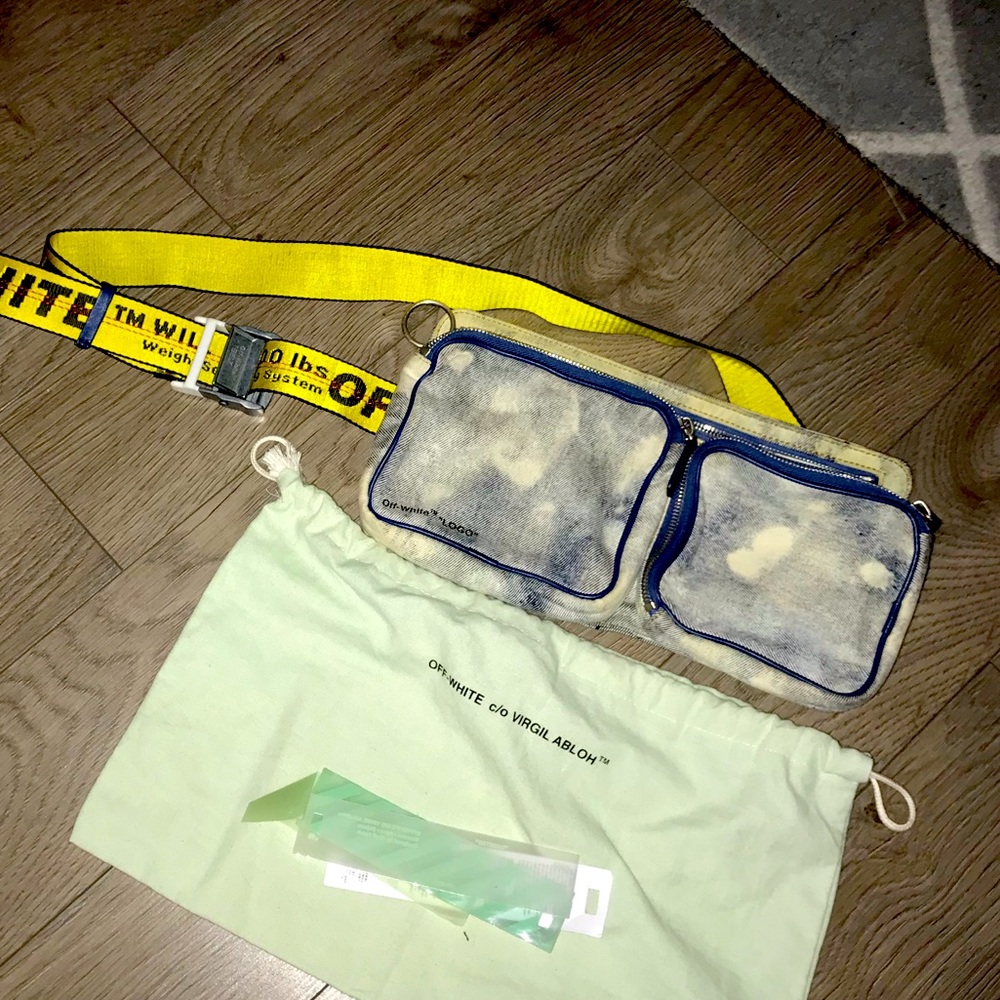Off white cross body bag